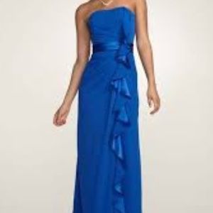 David's bridal bridesmaid dress in "horizon"